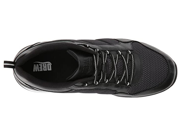 Mens Wide Fit Drew Rocket Shoes - Black in Black - Image 1