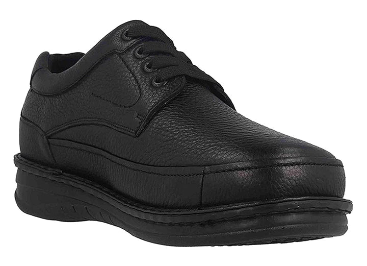 Mens Wide Fit Grunwald P-3706 Lace Shoes in Black - Image 3