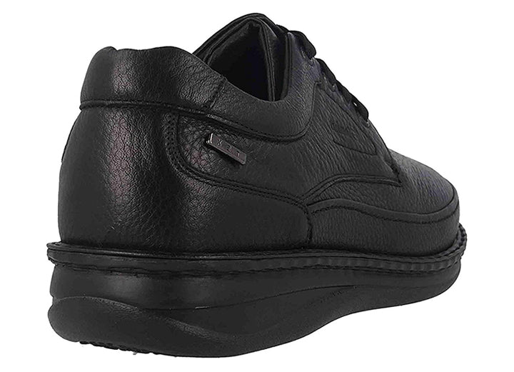 Mens Wide Fit Grunwald P-3706 Lace Shoes in Black - Image 4