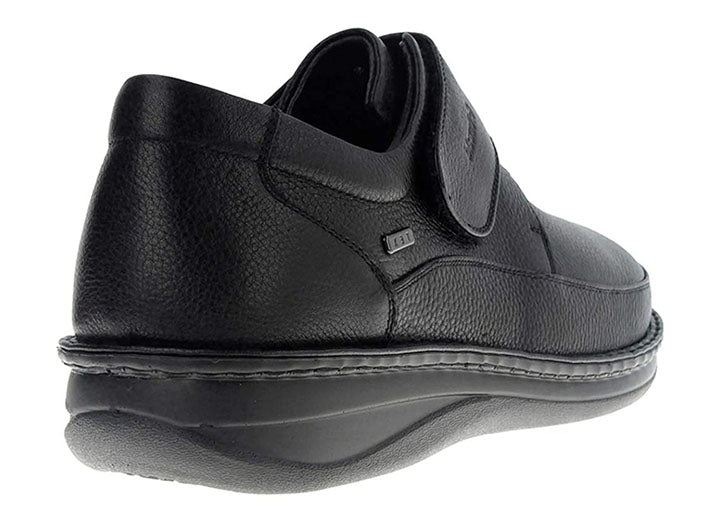 Mens Wide Fit Grunwald P-3708 Velcro Shoes in Black - Image 5