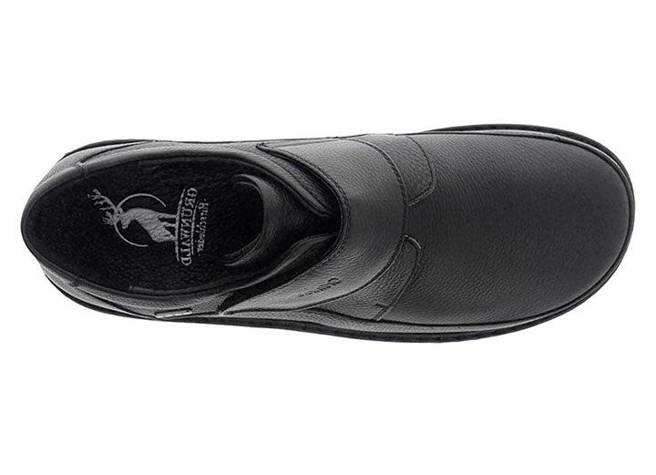 Mens Wide Fit Grunwald P-3708 Velcro Shoes in Black - Image 1