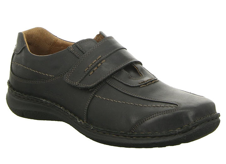 Mens Wide Fit Josef Seibel Alec Shoes in Black - Image 2