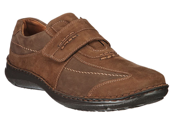Mens Wide Fit Josef Seibel Alec Shoes in Black - Image 1
