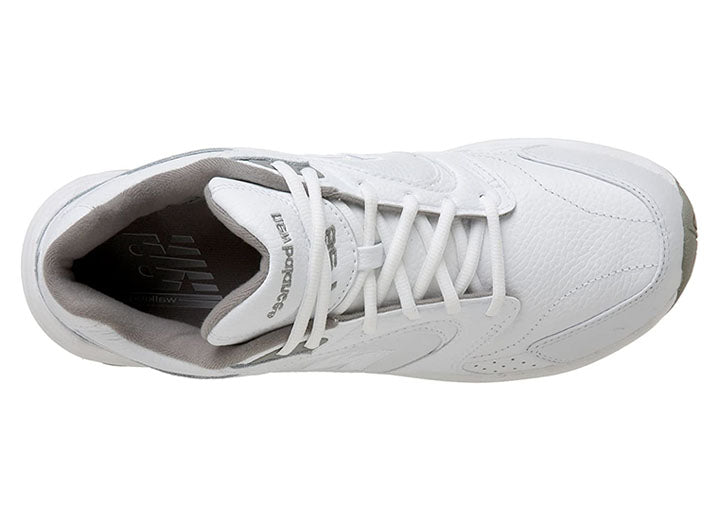 Mens Wide Fit New Balance MW927WT Trainers in White - Image 5