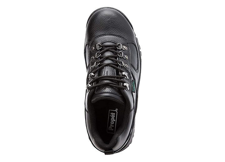 Mens Wide Fit Propet Cliff Walker Shoes in Black - Image 1