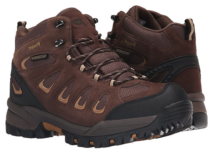 Mens Wide Fit Propet Ridge Walker Boots in Brown - Image 1