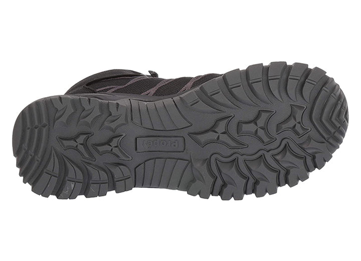 Mens Wide Fit Propet Traverse Boots in Black & Dark Grey - Image 22