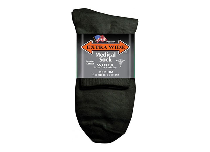 Men's Extra Wide 5821 Quarter Medical Socks in 8 UK-11 UK - Image 1