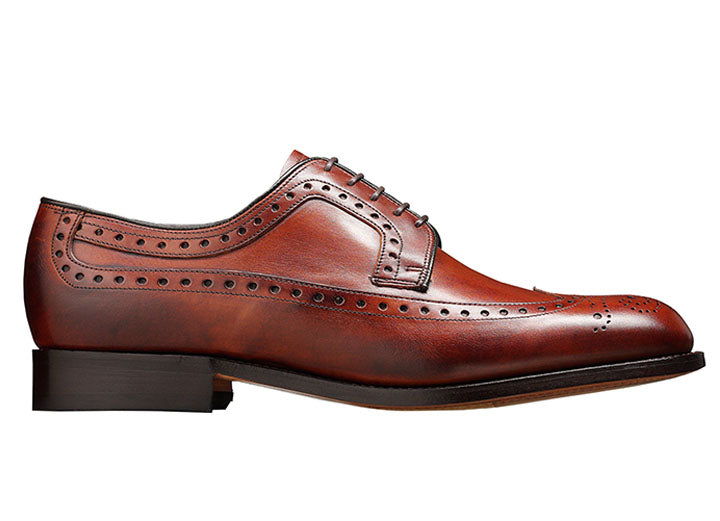 Mens Wide Fit Barker Portrush Shoes in Brown - Image 6