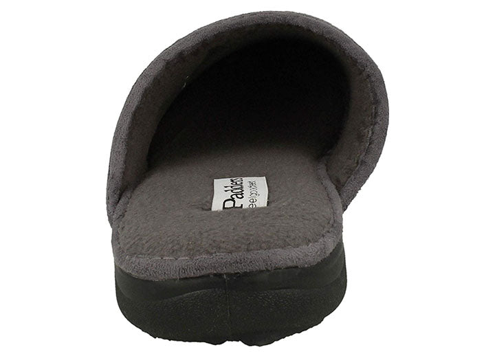 Mens Wide Fit Padders Stag Mule Slippers in Navy - Image 17