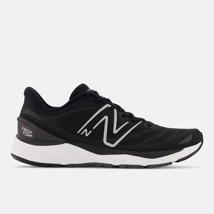 Women's Wide Fit New Balance MSOLVPW4 Running/Walking Trainers in Black/White - Image 1