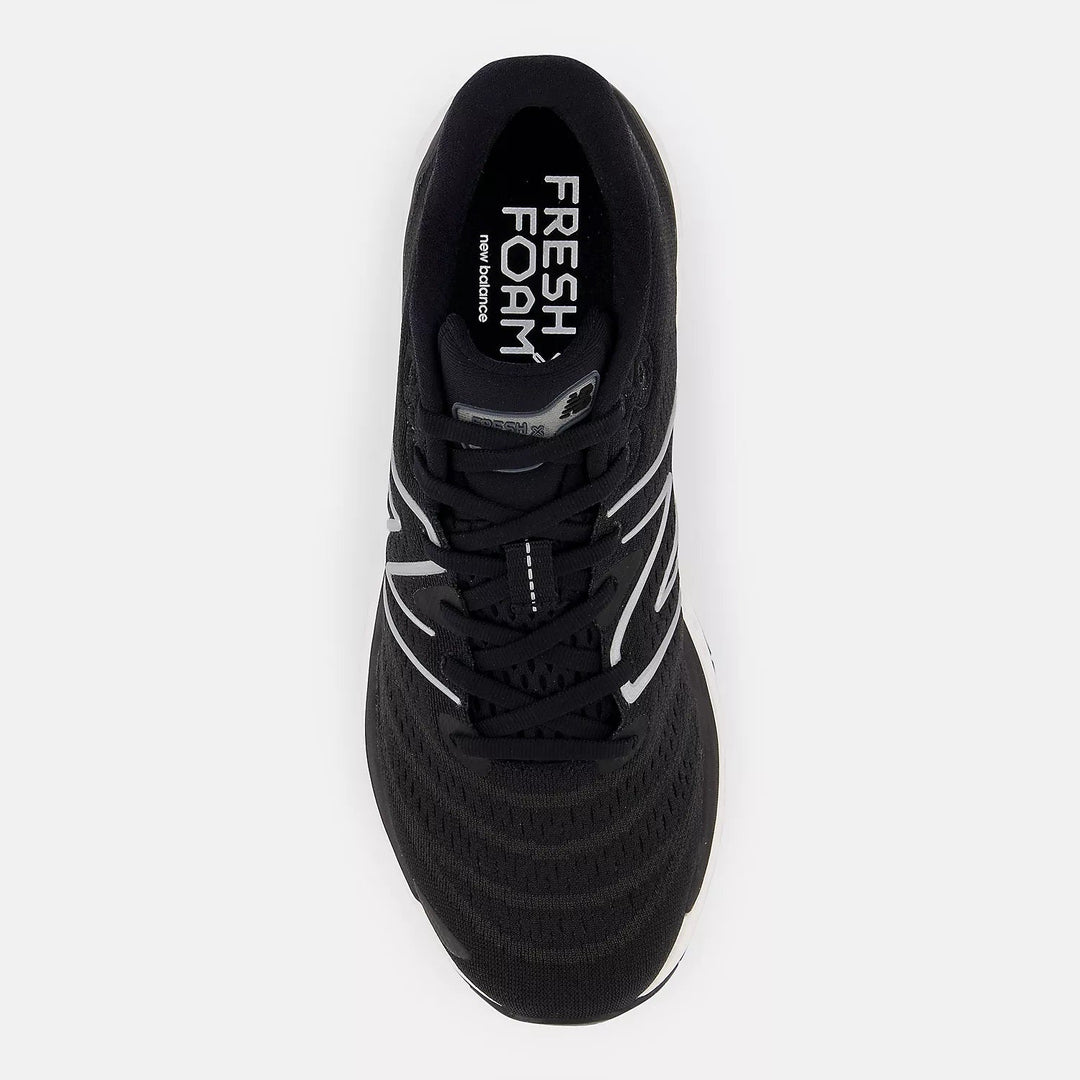 Men's Wide Fit New Balance MSOLVBW4 Running/Walking Trainers - Black/White in Black/White - Image 7