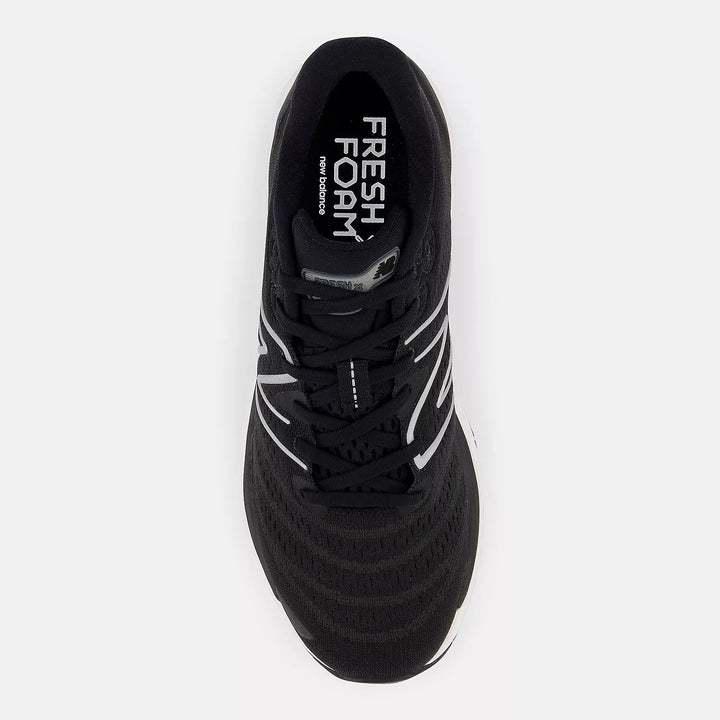 Men's Wide Fit New Balance MSOLVBW4 Running/Walking Trainers - Black/White in Black/White - Image 1