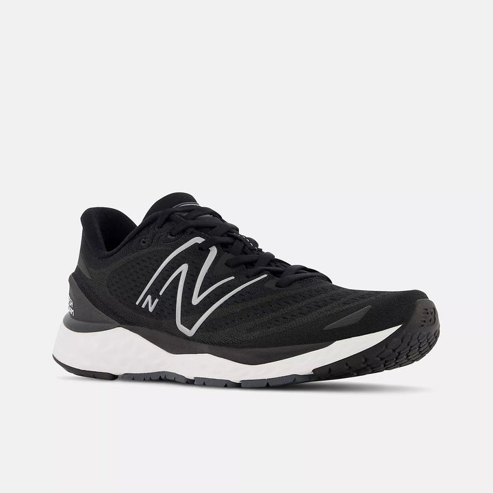 Men's Wide Fit New Balance MSOLVBW4 Running/Walking Trainers - Black/White in Black/White - Image 1