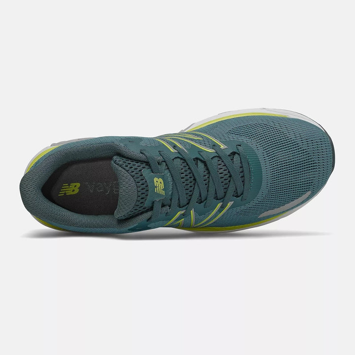 Women's Wide Fit New Balance MVYGOLY2 Vaygo Running Trainers - Green/Yellow in Green/Yellow - Image 1