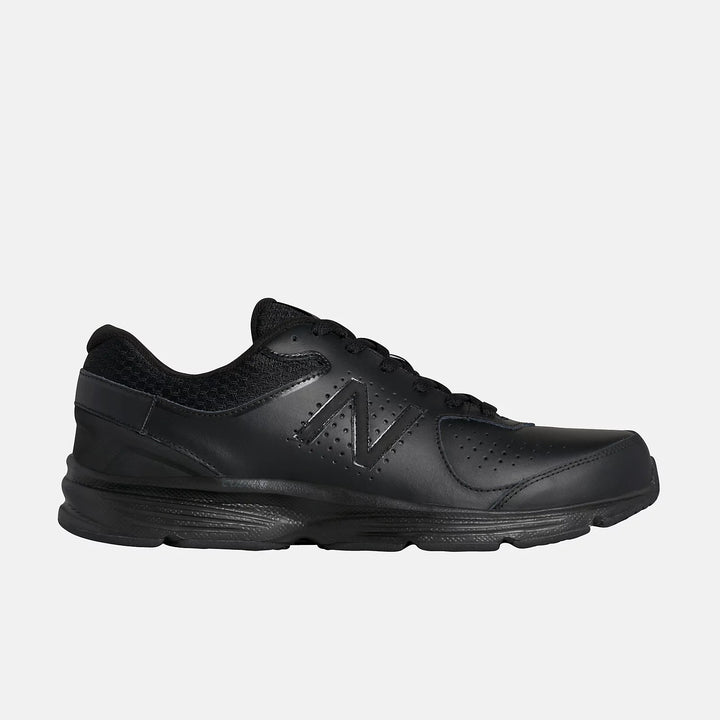Mens Wide Fit New Balance MW411BK2 Trainers in Black - Image 1
