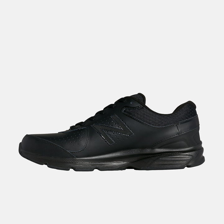 Mens Wide Fit New Balance MW411BK2 Trainers in Black - Image 1