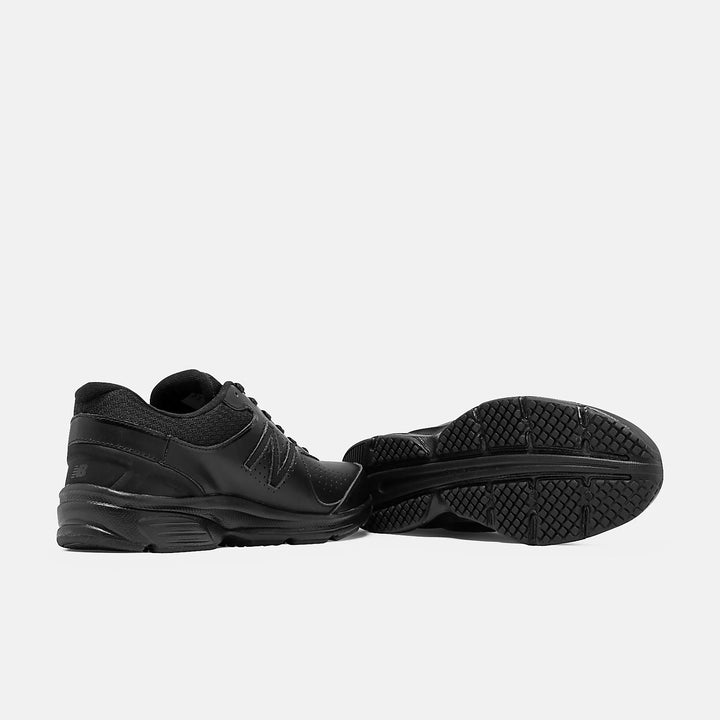 Mens Wide Fit New Balance MW411BK2 Trainers in Black - Image 1