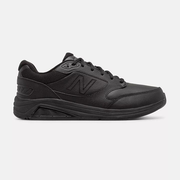 Womens Wide Fit New Balance MW928BK3 Black Walking Rollbar Stability Trainers in Black - Image 1