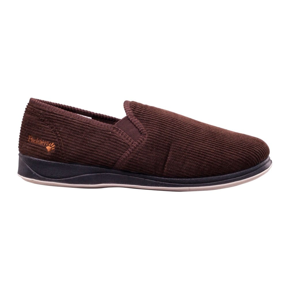 Mens Wide Fit Padders Albert Slip On Slippers in Navy - Image 19