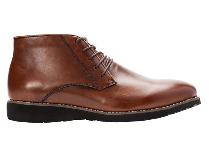 Mens Wide Fit Propet Grady Formal Boots in Black - Image 1