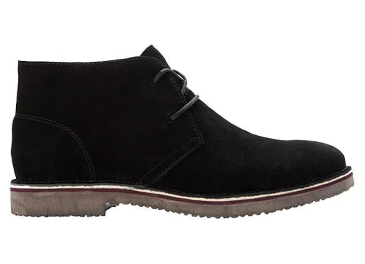 Mens Wide Fit Propet MCX012SBLK Findley Desert Boots in Black - Image 1
