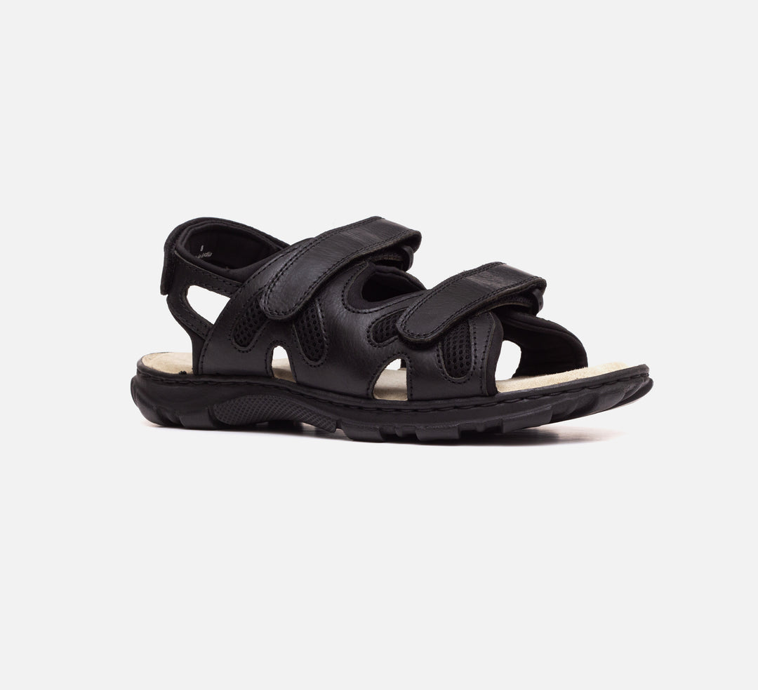 Womens Wide Fit Sandals Ashley Sandals by Tredd Well in Black - Image 3