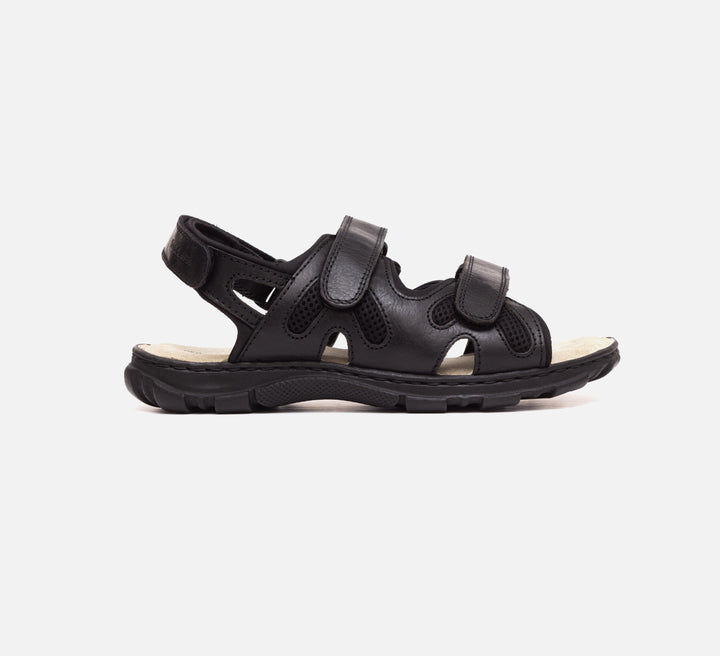 Womens Wide Fit Sandals Ashley Sandals by Tredd Well in Black - Image 1
