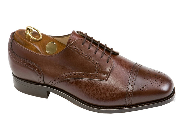 Mens Wide Fit Sanders Guildford Formal Shoes in Black - Image 8