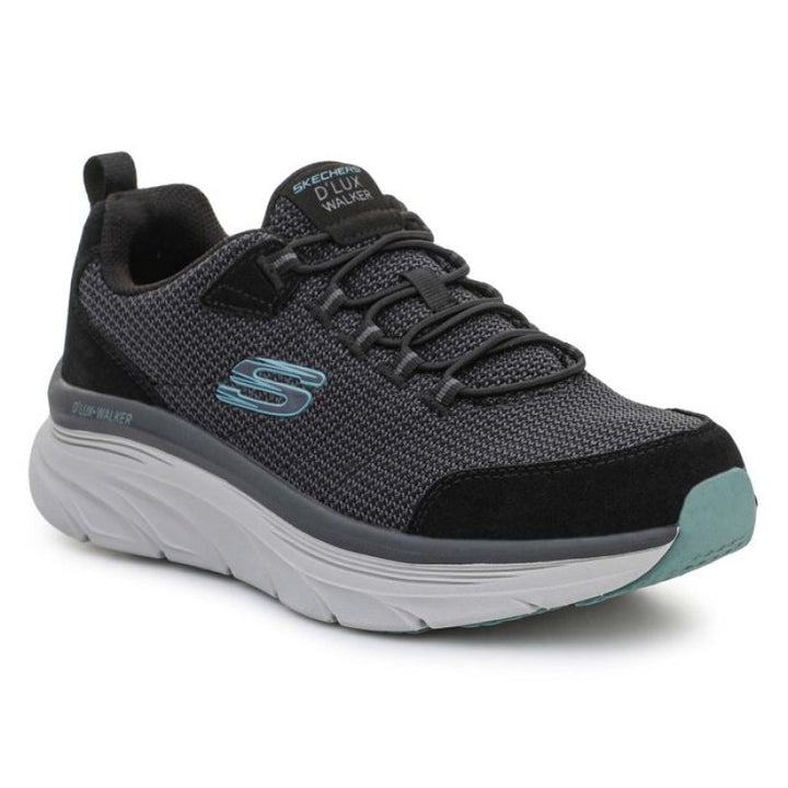 Men's Wide Fit Skechers Bersaga 232263 D'lux Walking Trainers in Olive - Image 1