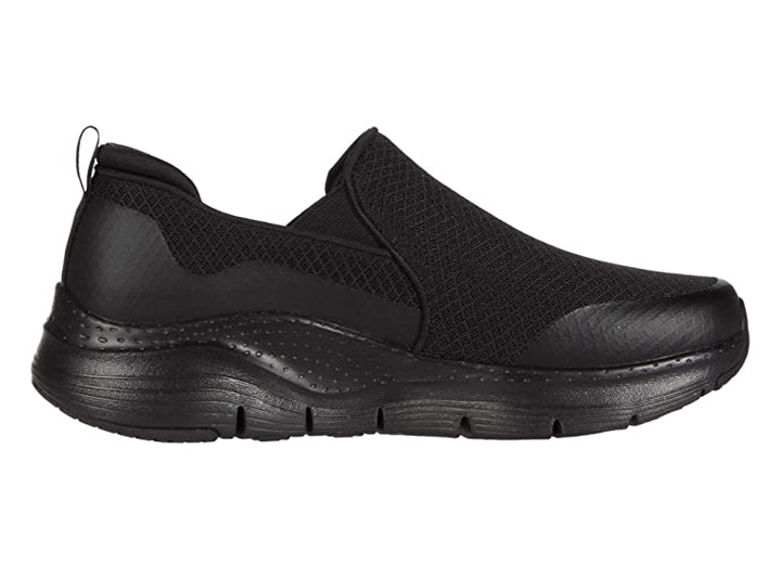 Mens Wide Fit Skechers Arch Fit Banlin Shoes in Black - Image 2