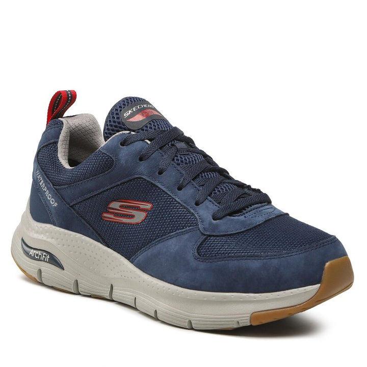 Men's Wide Fit Skechers 232500 Render Arch Fit Walking Trainers in Charcoal - Image 1