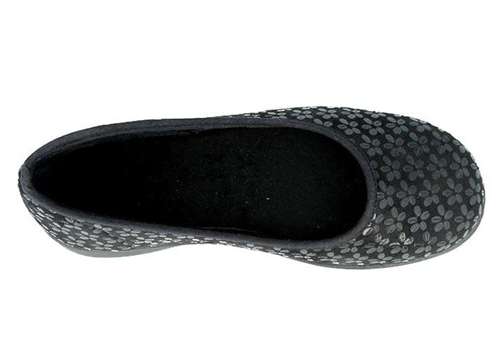 Womens Wide Fit DB Virginia Shoes in Black Stretch - Image 1